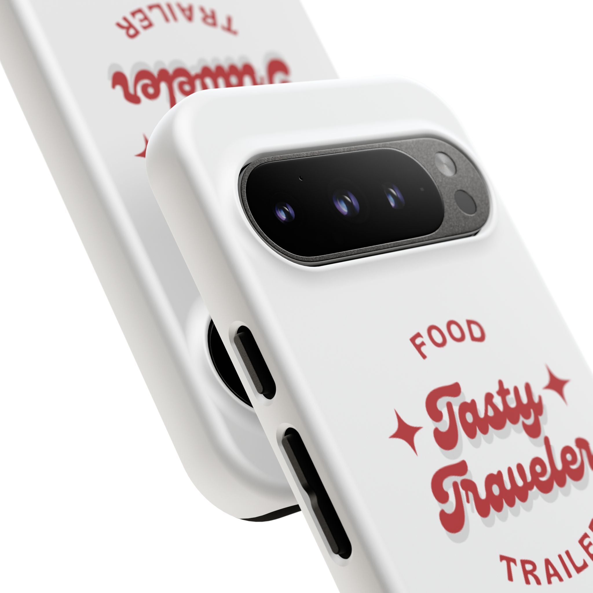 Phone Case — “Tasty Traveler” Food Trailer Retro Logo Protective Cover