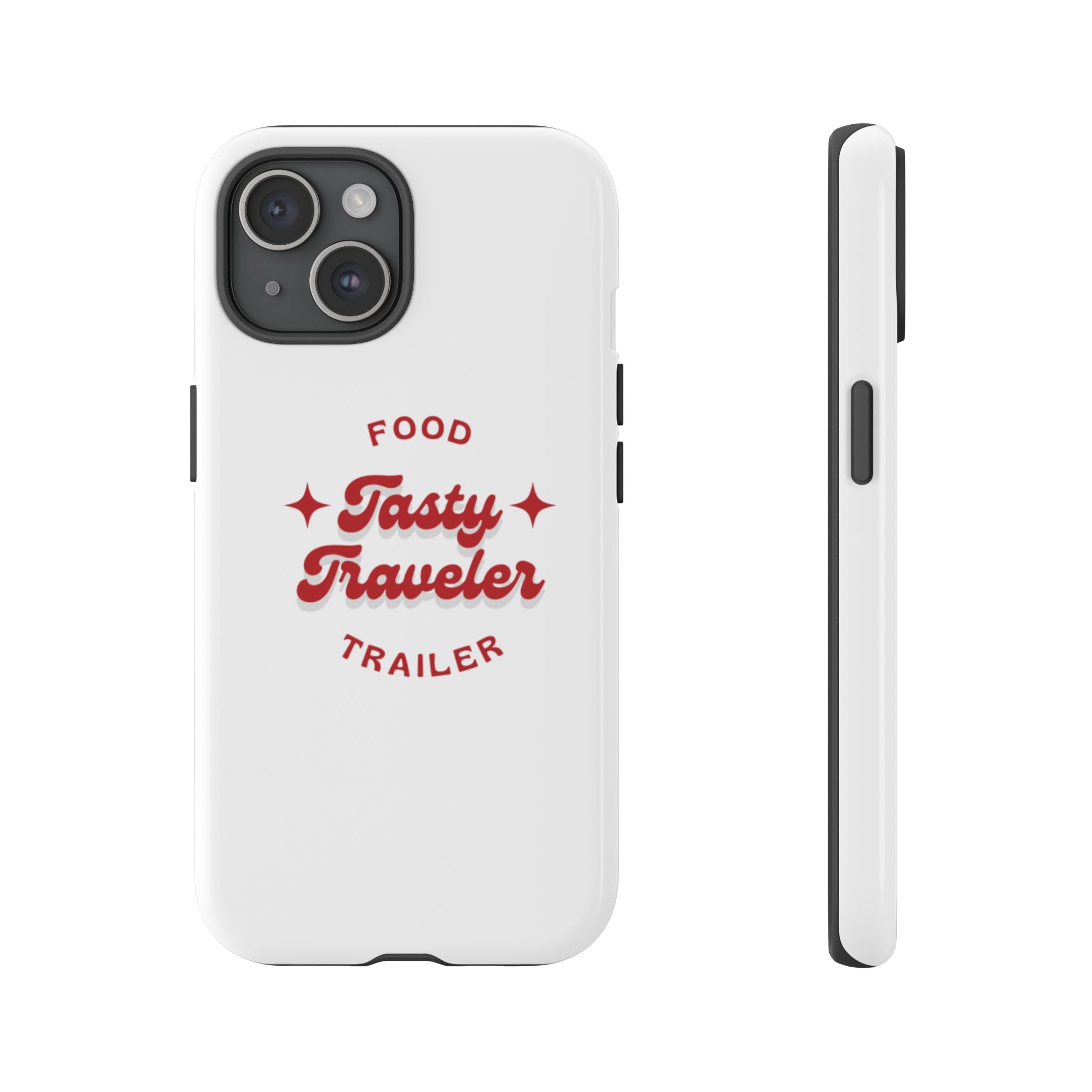 Phone Case — “Tasty Traveler” Food Trailer Retro Logo Protective Cover