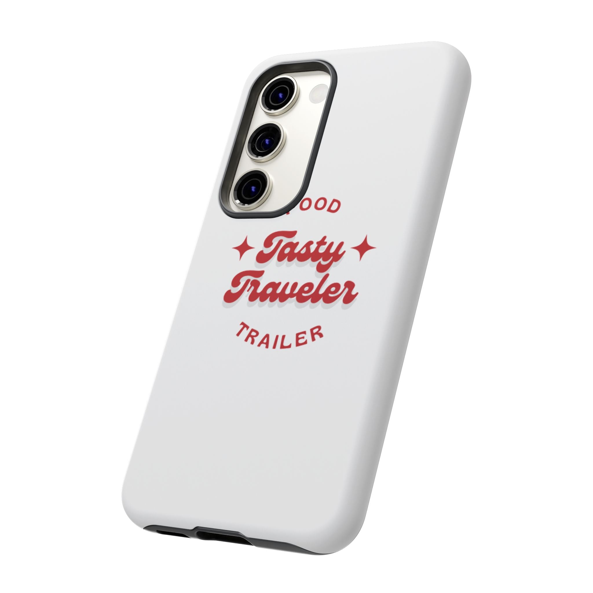 Phone Case — “Tasty Traveler” Food Trailer Retro Logo Protective Cover