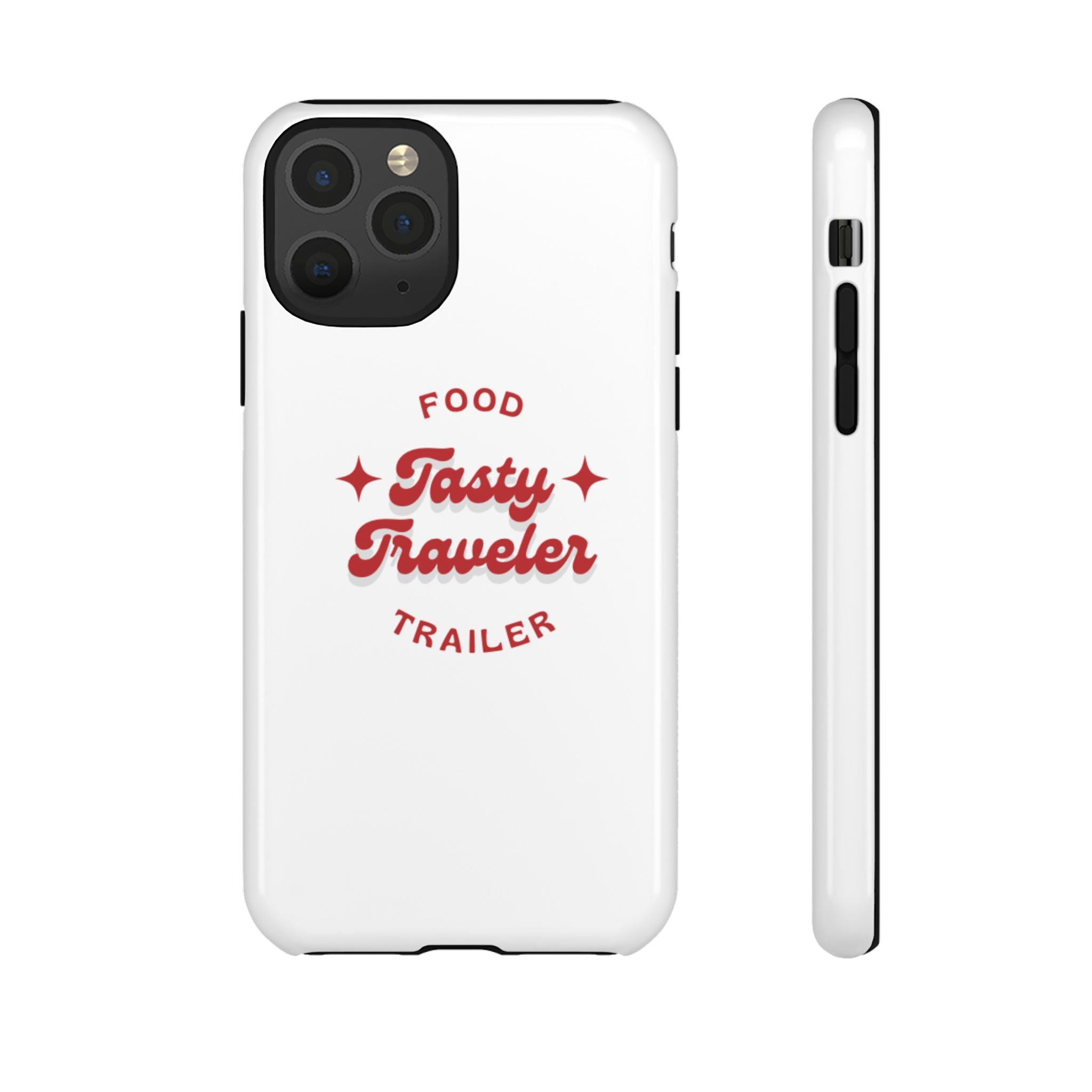Phone Case — “Tasty Traveler” Food Trailer Retro Logo Protective Cover