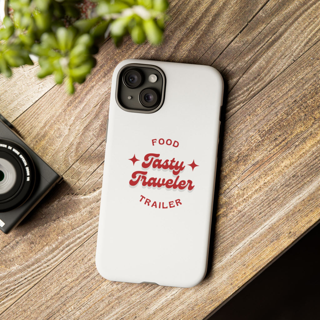 Phone Case — “Tasty Traveler” Food Trailer Retro Logo Protective Cover