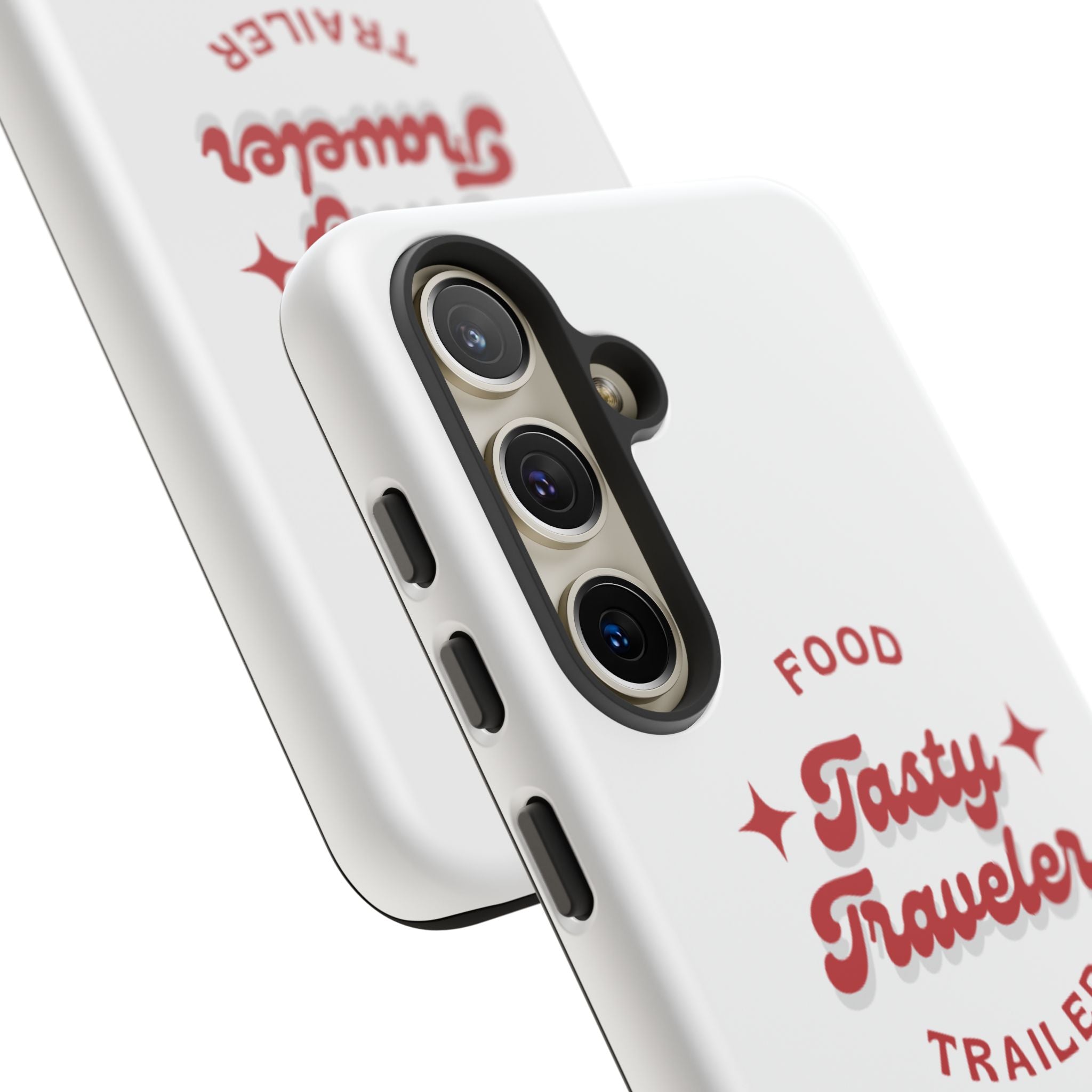 Phone Case — “Tasty Traveler” Food Trailer Retro Logo Protective Cover