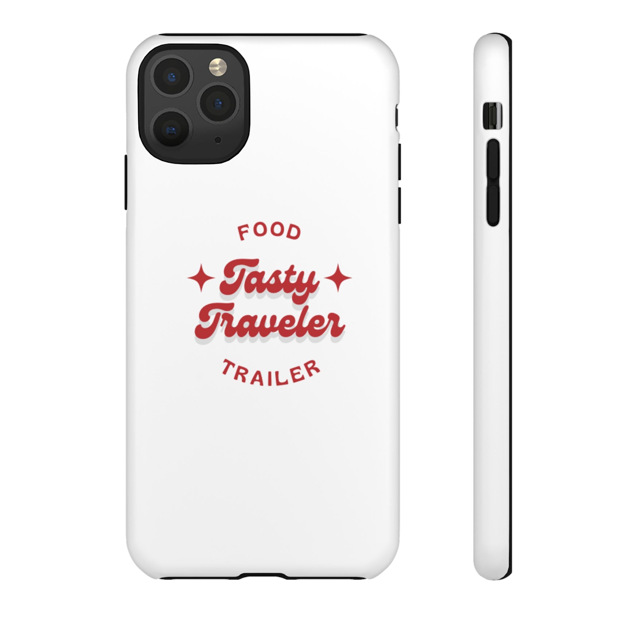 Phone Case — “Tasty Traveler” Food Trailer Retro Logo Protective Cover