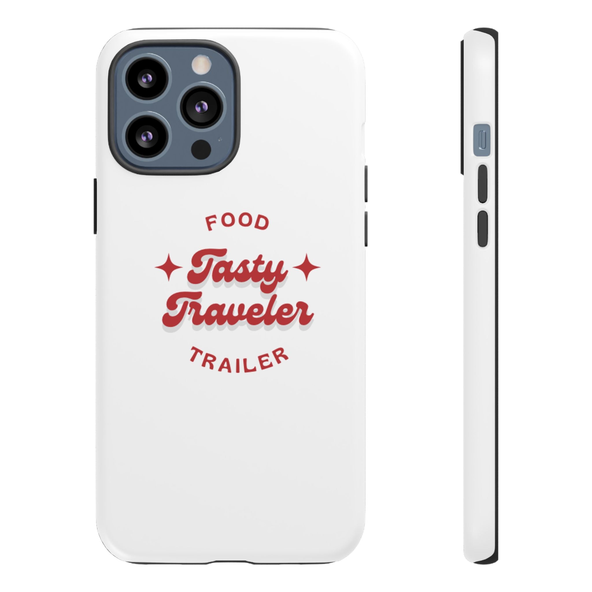 Phone Case — “Tasty Traveler” Food Trailer Retro Logo Protective Cover