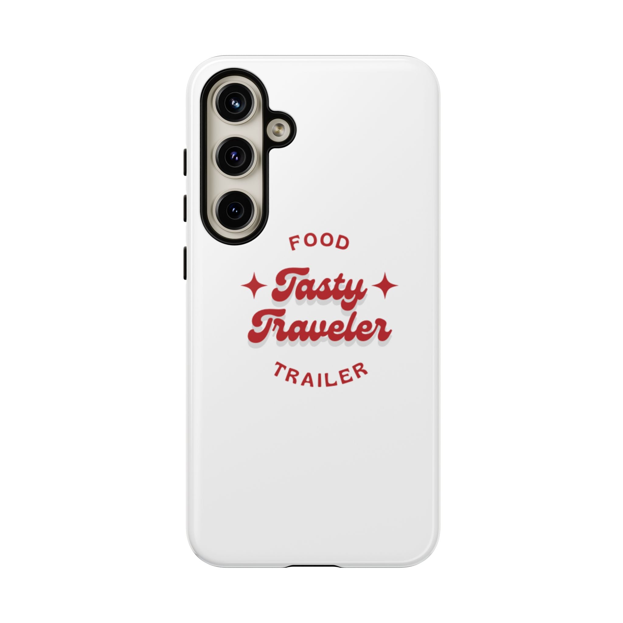 Phone Case — “Tasty Traveler” Food Trailer Retro Logo Protective Cover