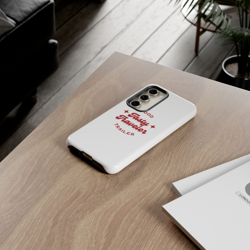 Phone Case — “Tasty Traveler” Food Trailer Retro Logo Protective Cover