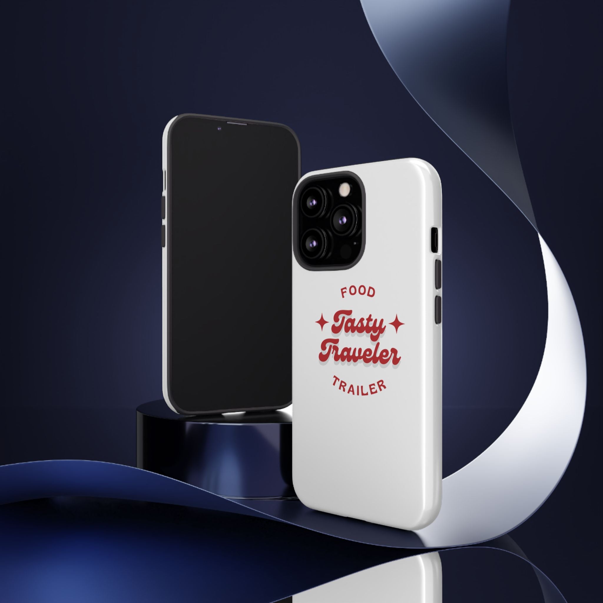 Phone Case — “Tasty Traveler” Food Trailer Retro Logo Protective Cover