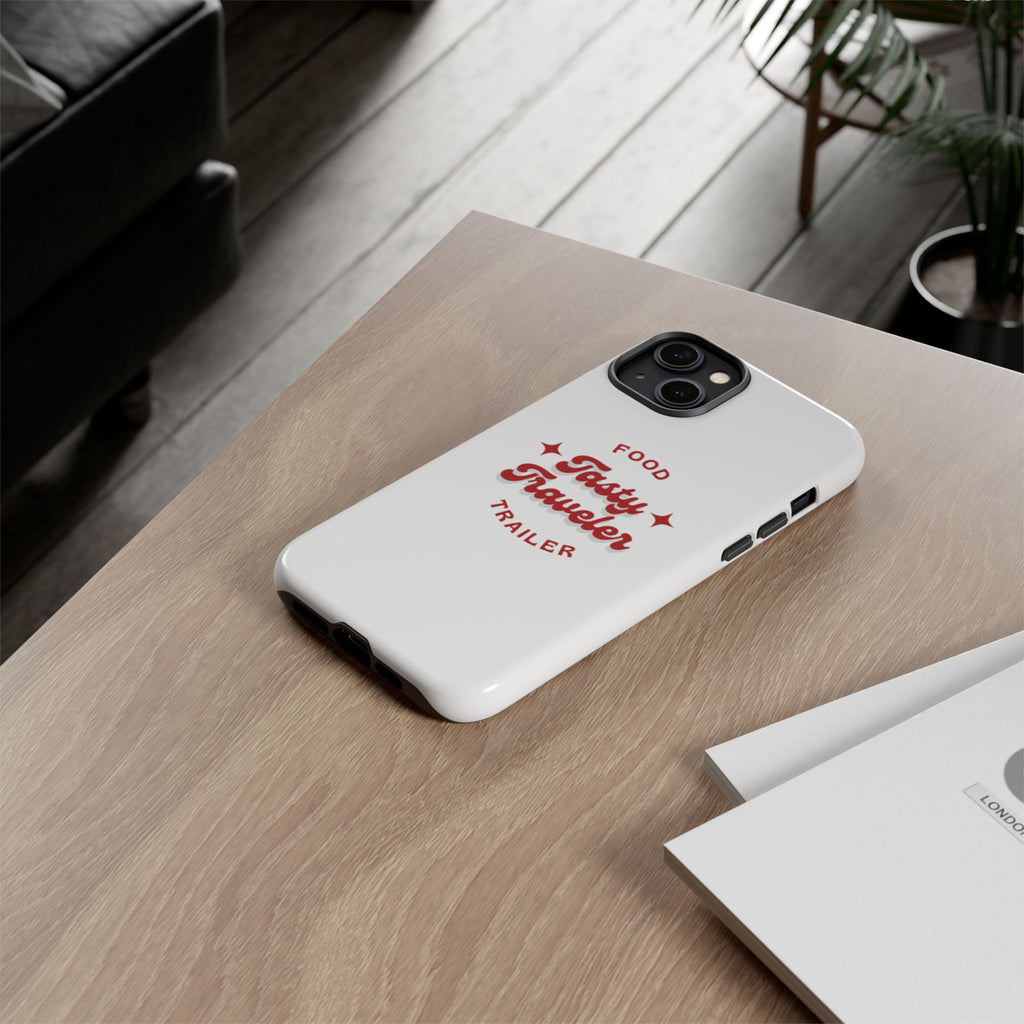 Phone Case — “Tasty Traveler” Food Trailer Retro Logo Protective Cover