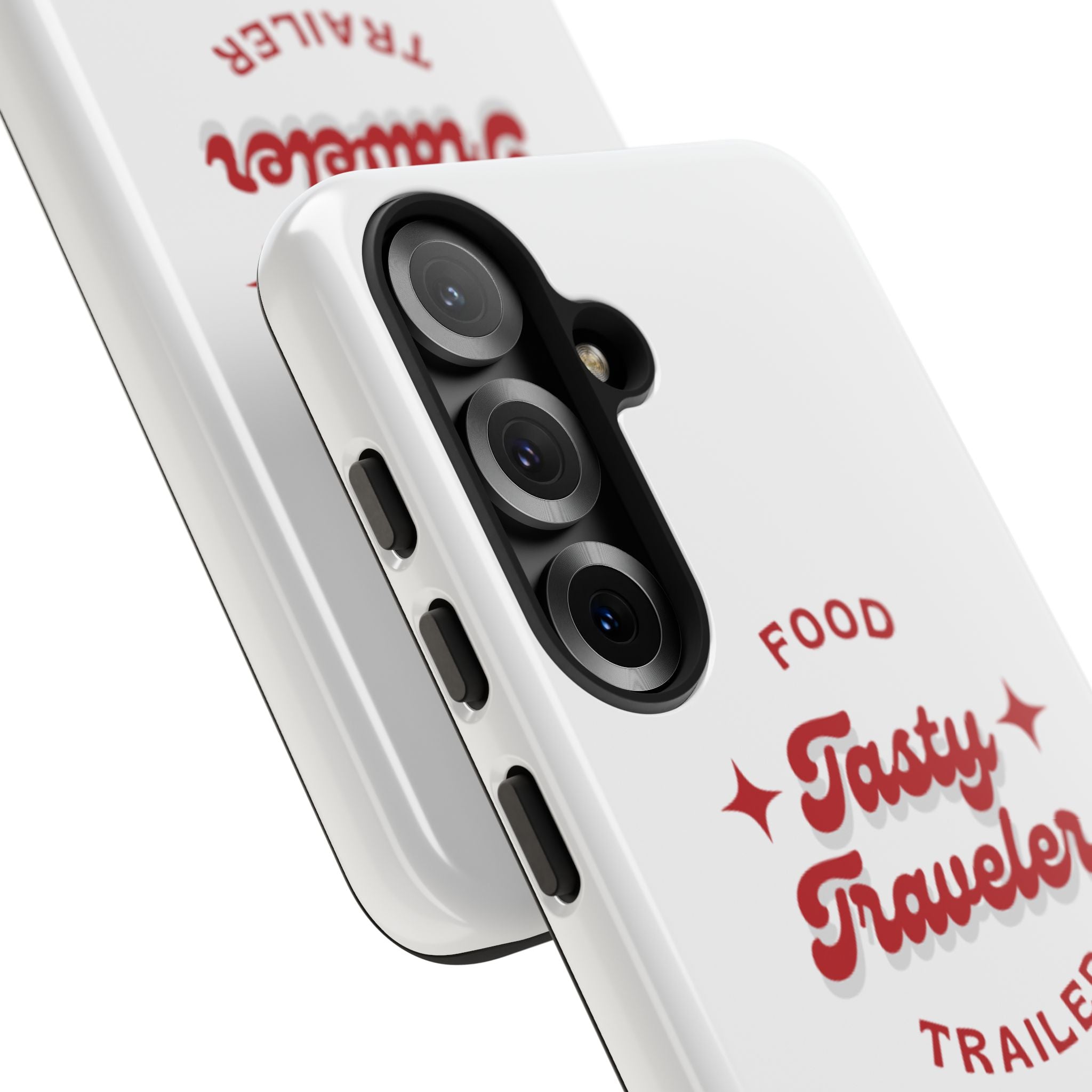 Phone Case — “Tasty Traveler” Food Trailer Retro Logo Protective Cover