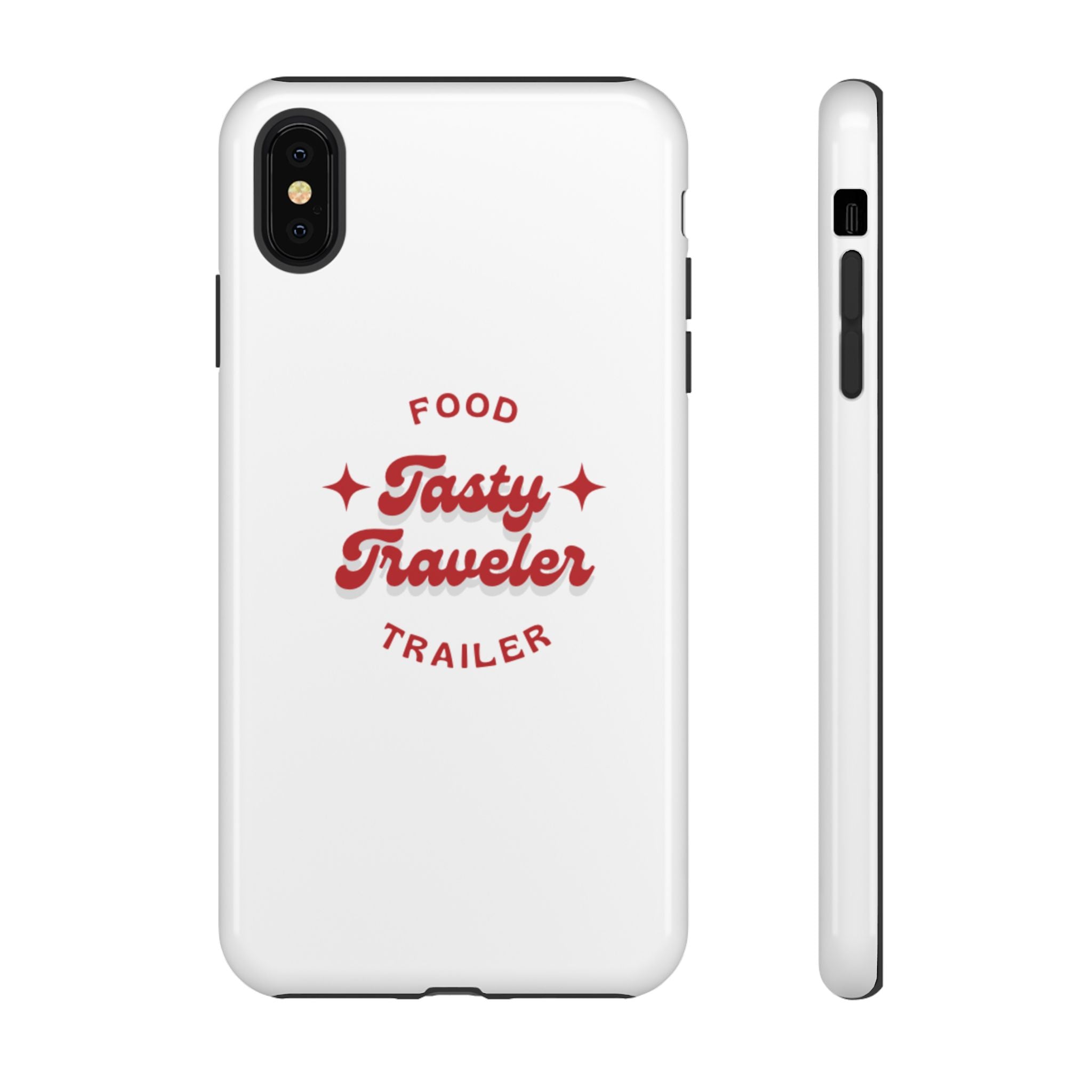 Phone Case — “Tasty Traveler” Food Trailer Retro Logo Protective Cover