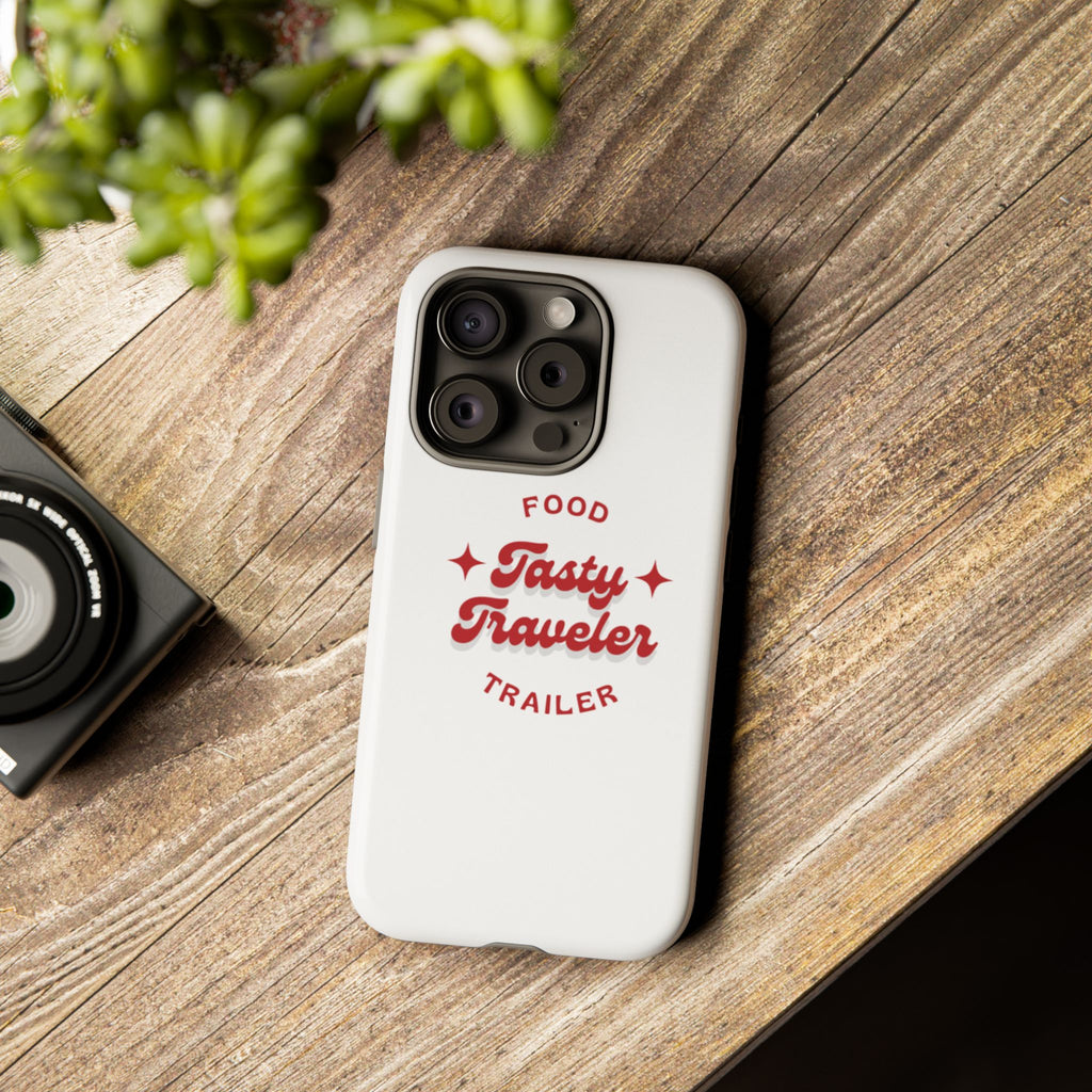 Phone Case — “Tasty Traveler” Food Trailer Retro Logo Protective Cover
