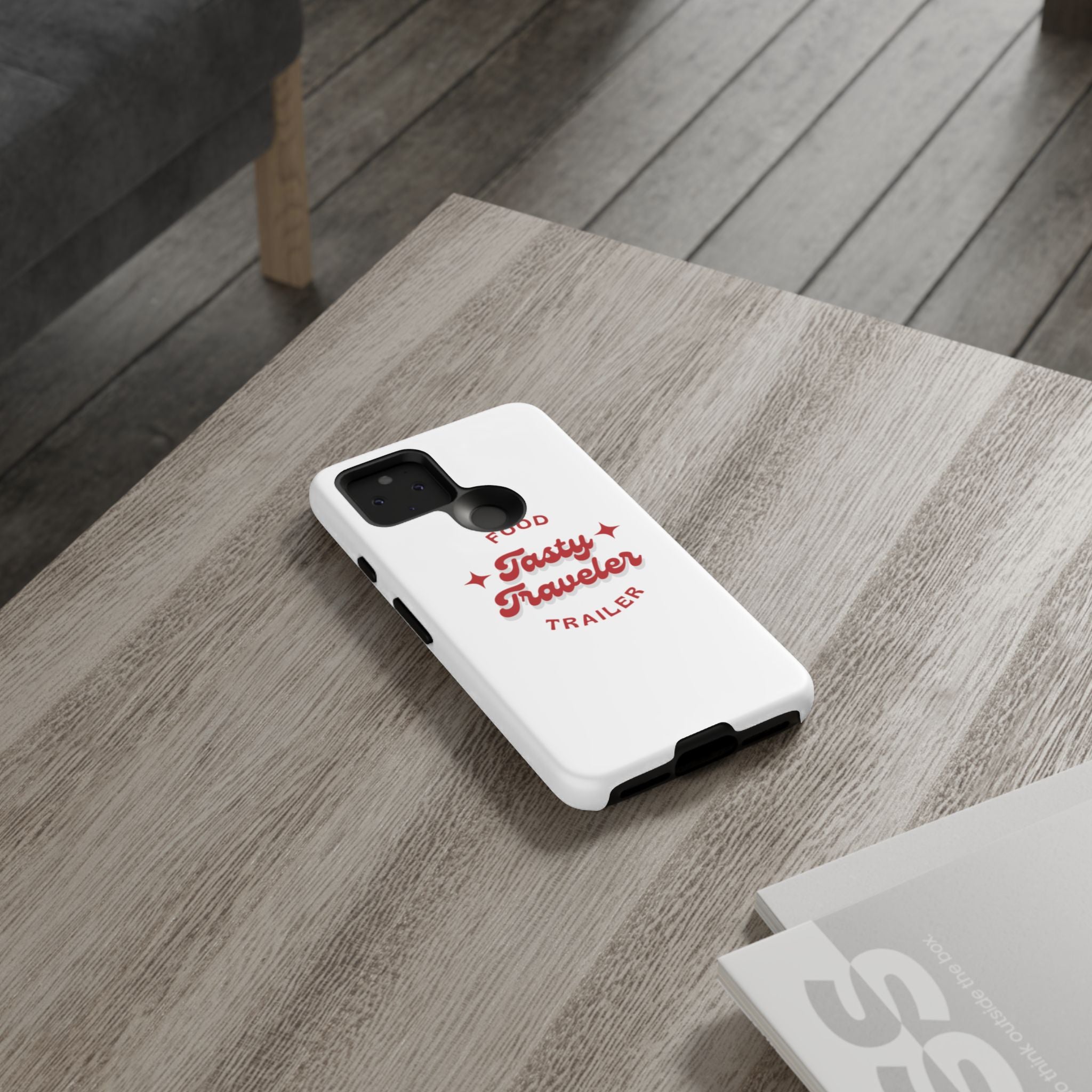 Phone Case — “Tasty Traveler” Food Trailer Retro Logo Protective Cover
