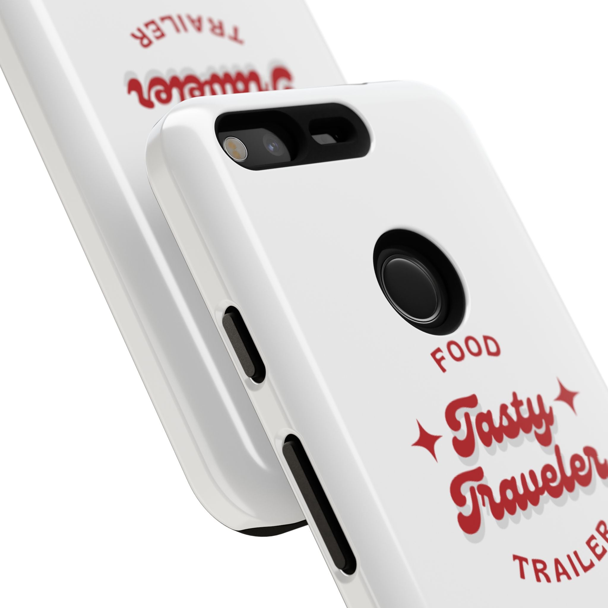 Phone Case — “Tasty Traveler” Food Trailer Retro Logo Protective Cover