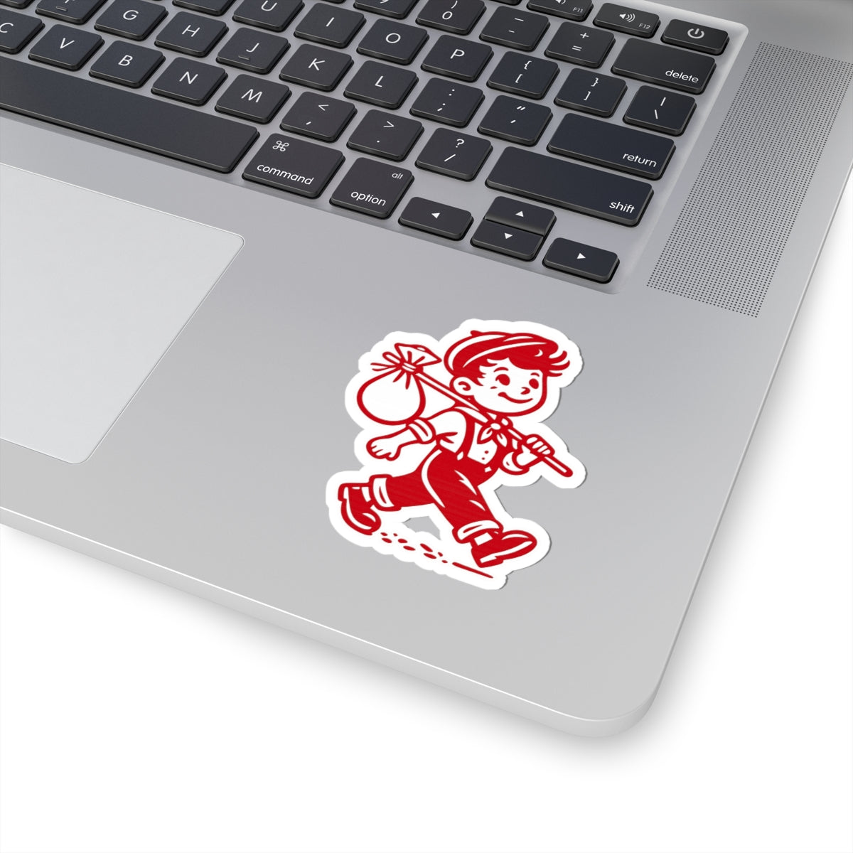 Wandering Boy Vintage Red Kiss-Cut Sticker