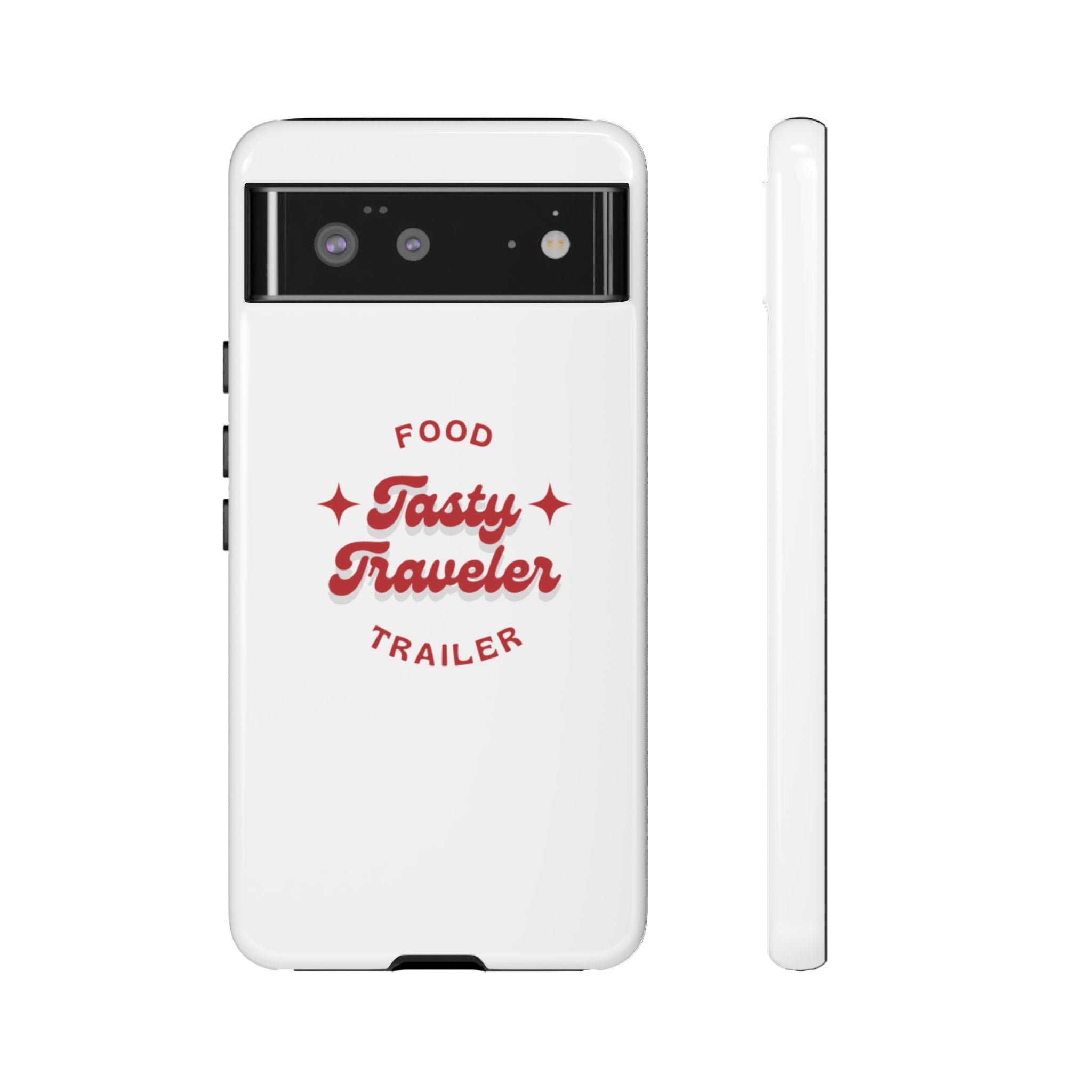 Phone Case — “Tasty Traveler” Food Trailer Retro Logo Protective Cover