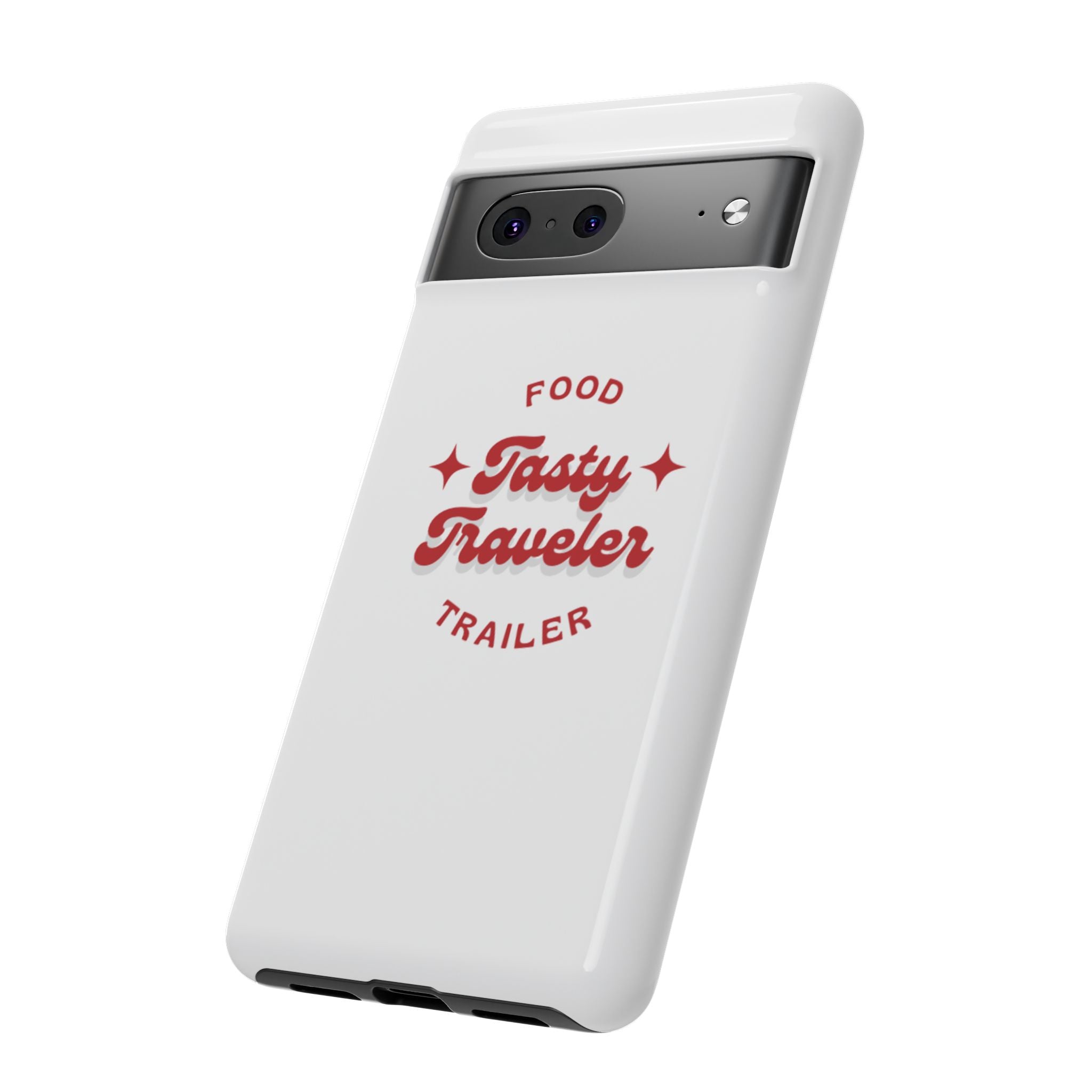 Phone Case — “Tasty Traveler” Food Trailer Retro Logo Protective Cover