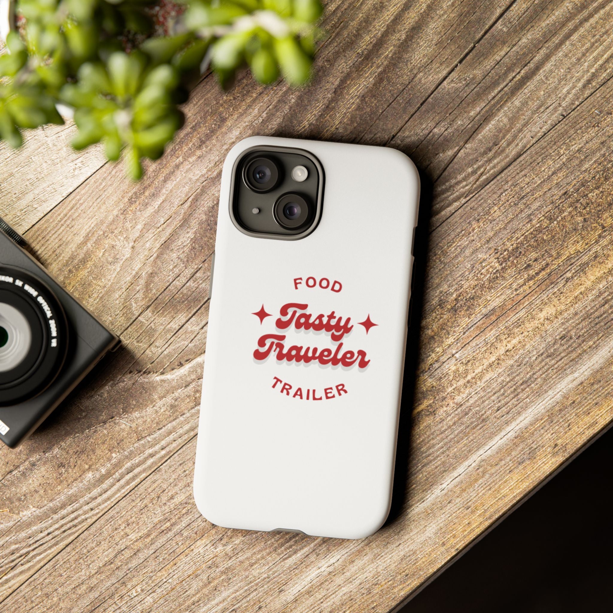 Phone Case — “Tasty Traveler” Food Trailer Retro Logo Protective Cover