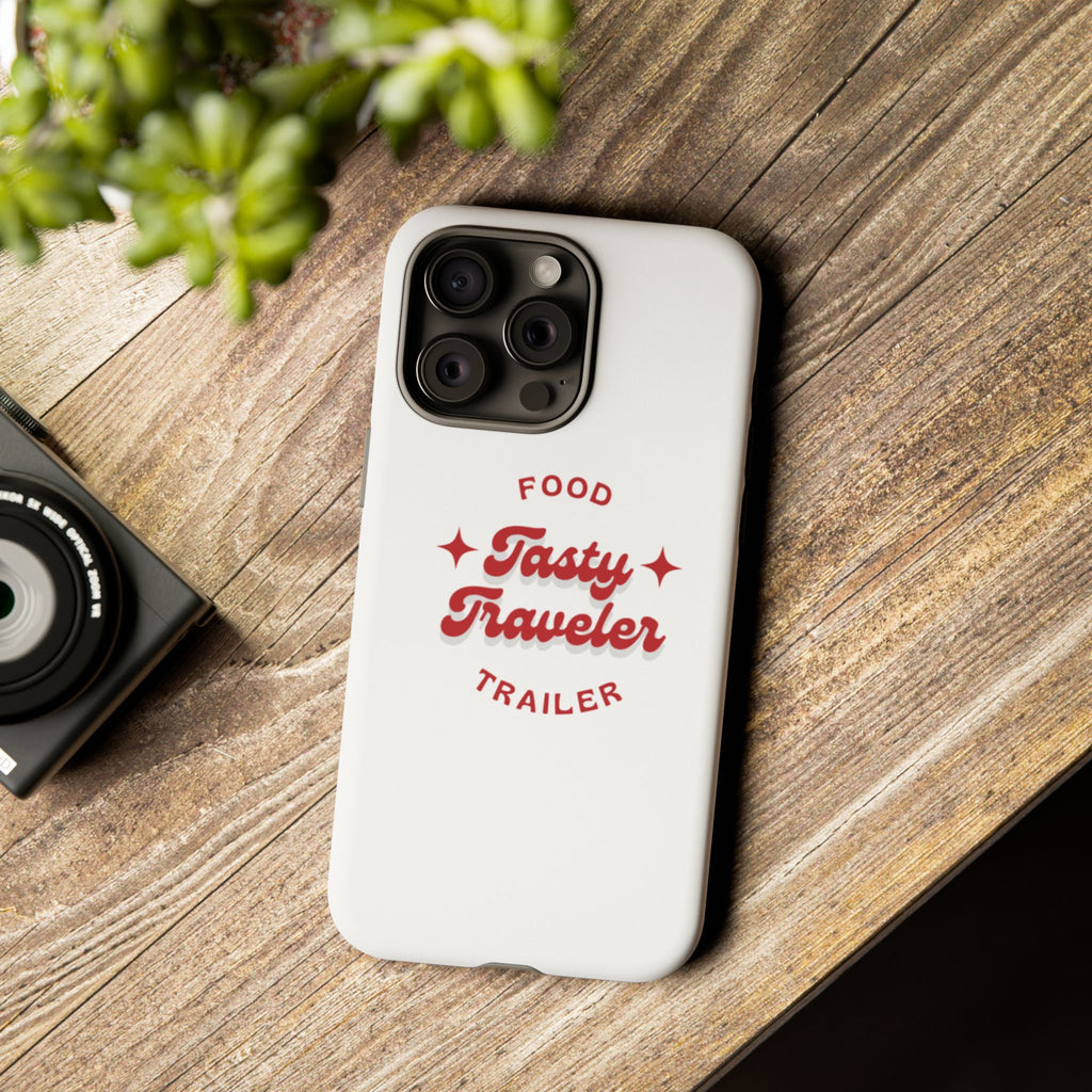 Phone Case — “Tasty Traveler” Food Trailer Retro Logo Protective Cover