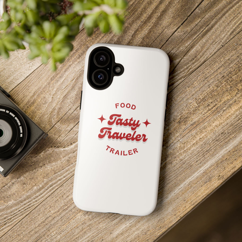 Phone Case — “Tasty Traveler” Food Trailer Retro Logo Protective Cover