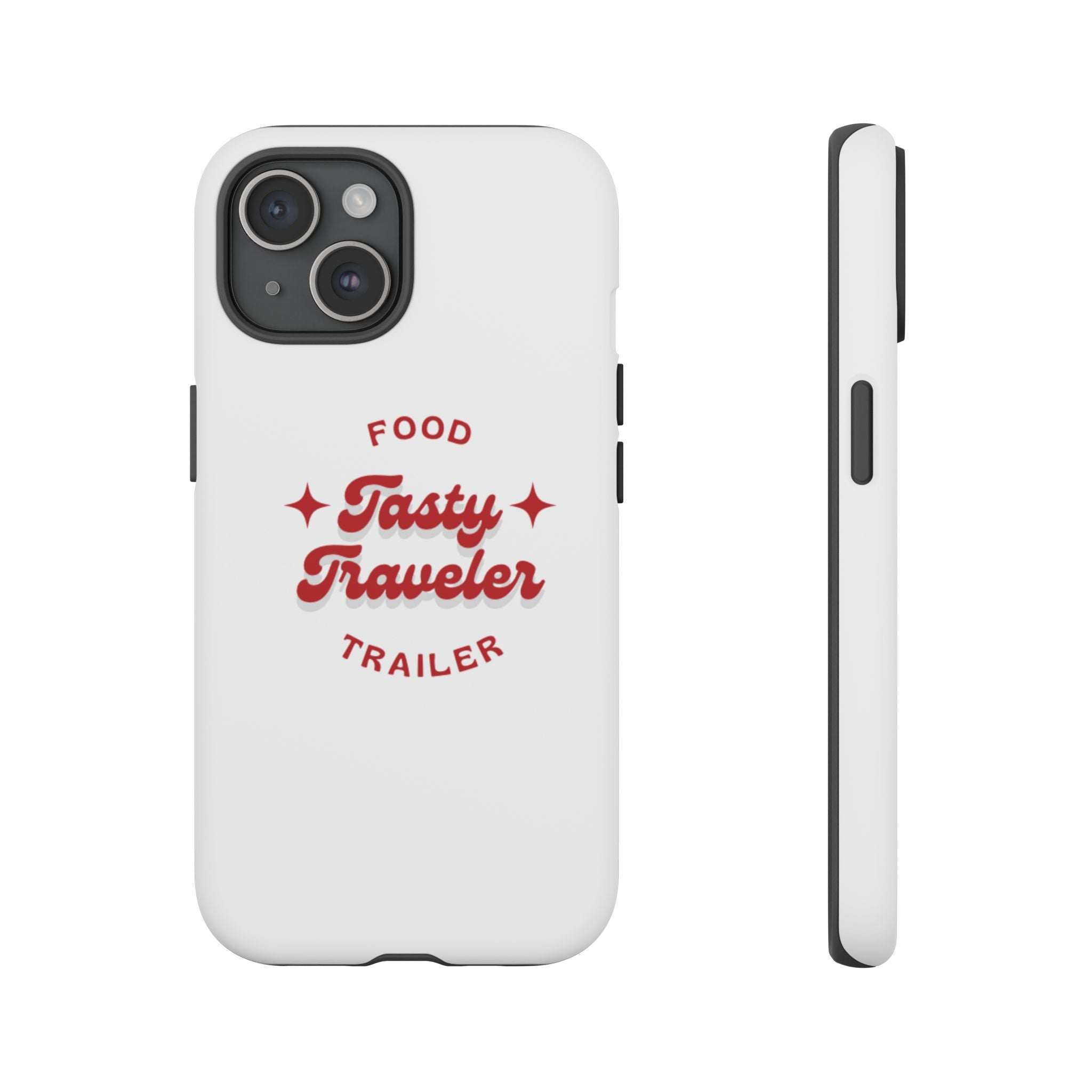 Phone Case — “Tasty Traveler” Food Trailer Retro Logo Protective Cover