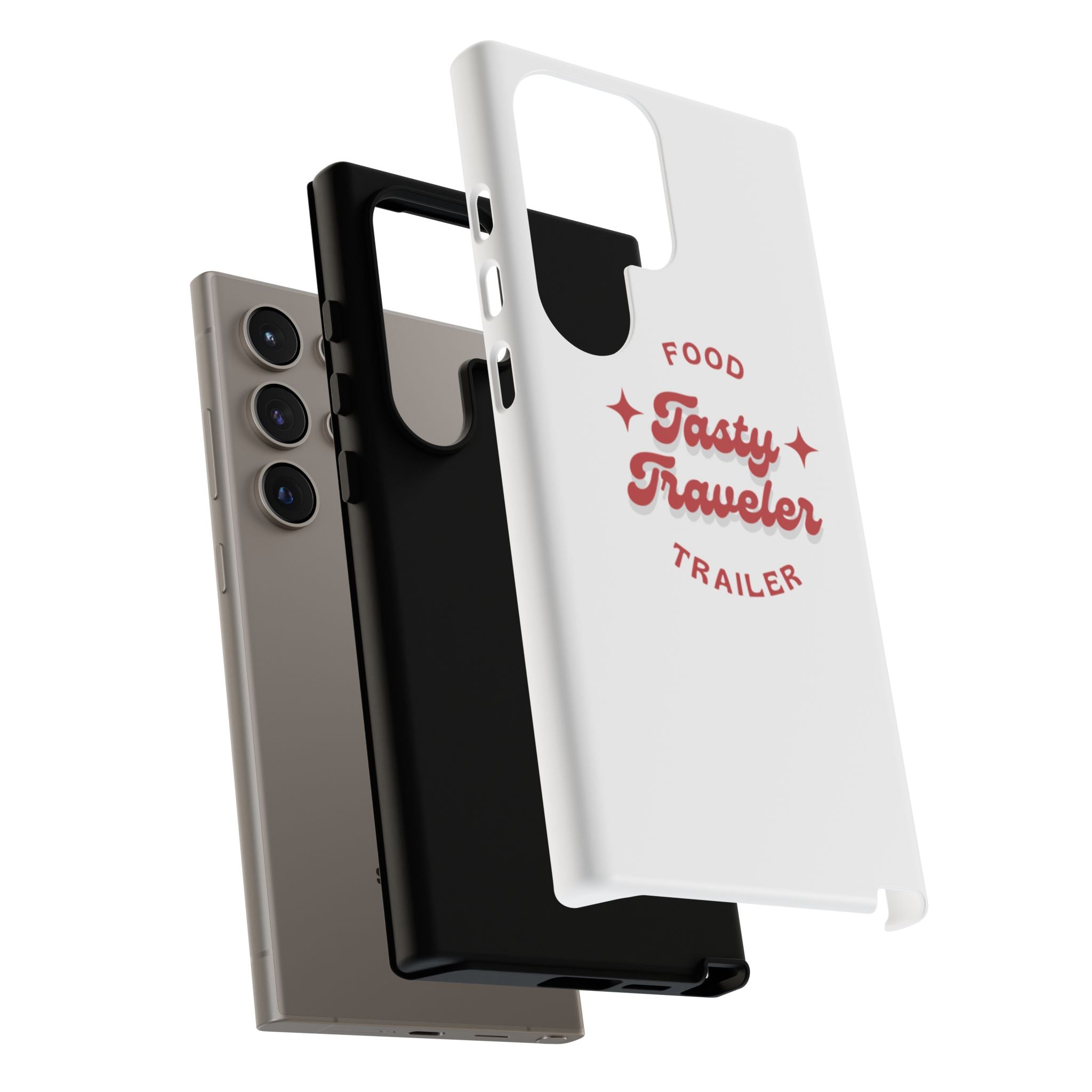 Phone Case — “Tasty Traveler” Food Trailer Retro Logo Protective Cover