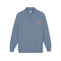 Quarter-Zip Sweatshirt — Retro Red Surf Logo