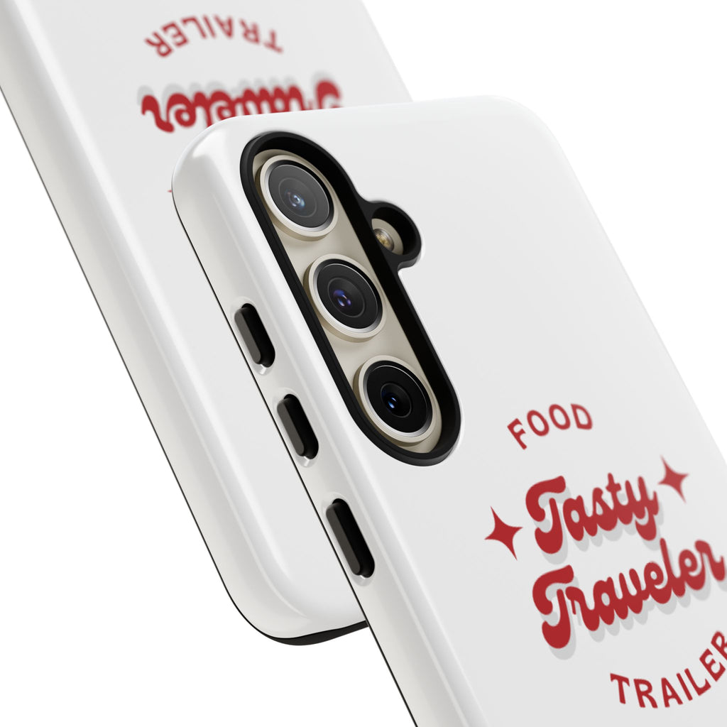 Phone Case — “Tasty Traveler” Food Trailer Retro Logo Protective Cover